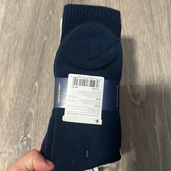 NWT Ralph Lauren Polo Americana Sport Bear Crew Socks, Set of 3 Teddy Bear - Picture 5 of 5